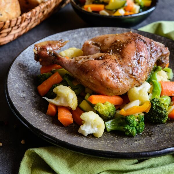 Chicken steam roast with vegetable/500 gram
