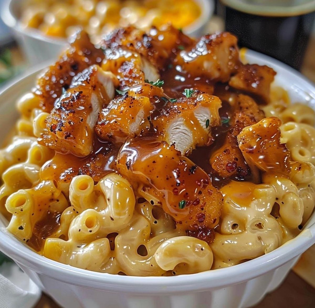 Mac and cheese with chicken (500 gram)