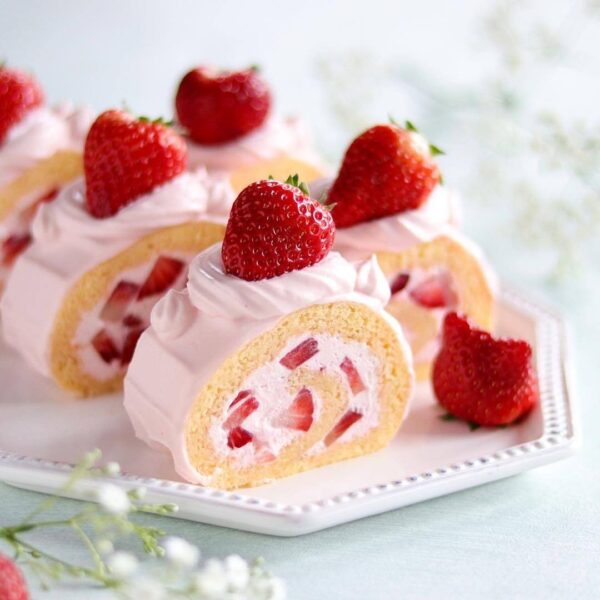 Strawberry Swiss Roll